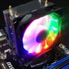 Computer Chassis Mute Heatsink PC Fan Adjust RGB Quiet Control Cooler Cooling for Case Fan 3-Pin Multicolor Adjustable S