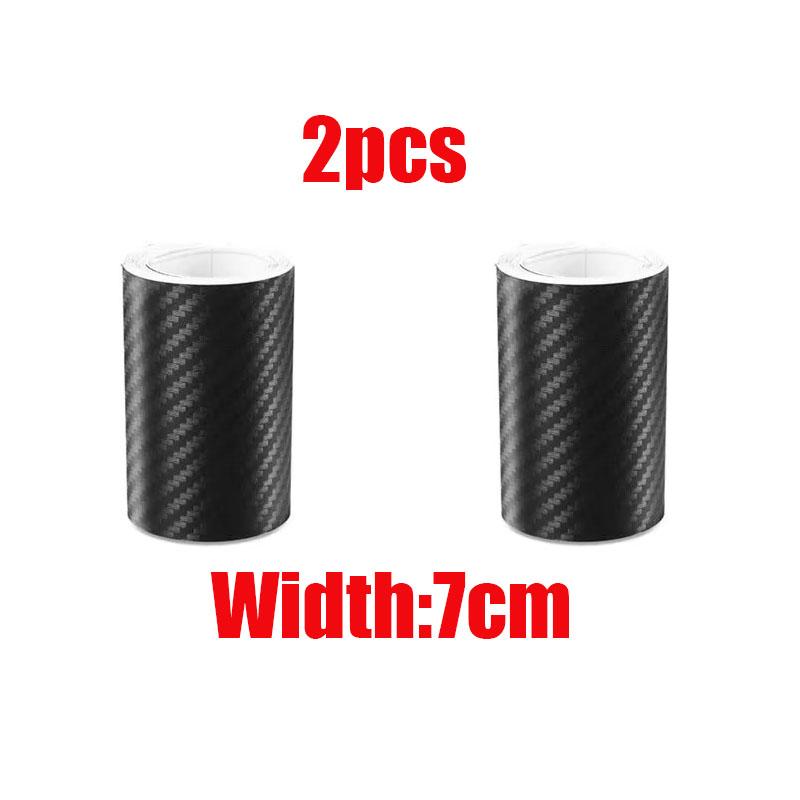 1/2pcs Carbon Fiber Automotive Adhesive Tape Roll Matte Black Protective Car Film Self-Adhesive Film 3D Car Film AccessoriesPinstriping Tape 3