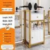Salon Tool Cabinet with Universal Wheels: Perfect for Haircuts, Dyeing, and Perming