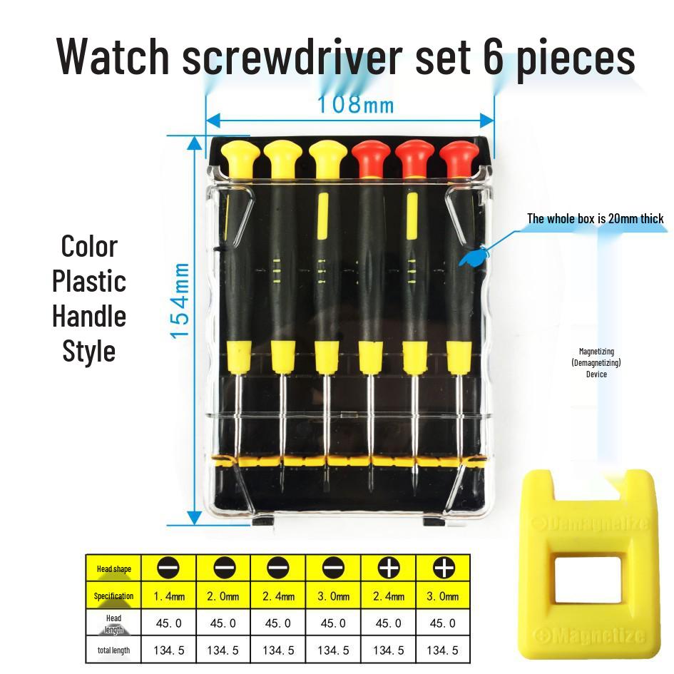 Precision Screwdriver Set for Watches, Eyeglasses, and Mobile Phones