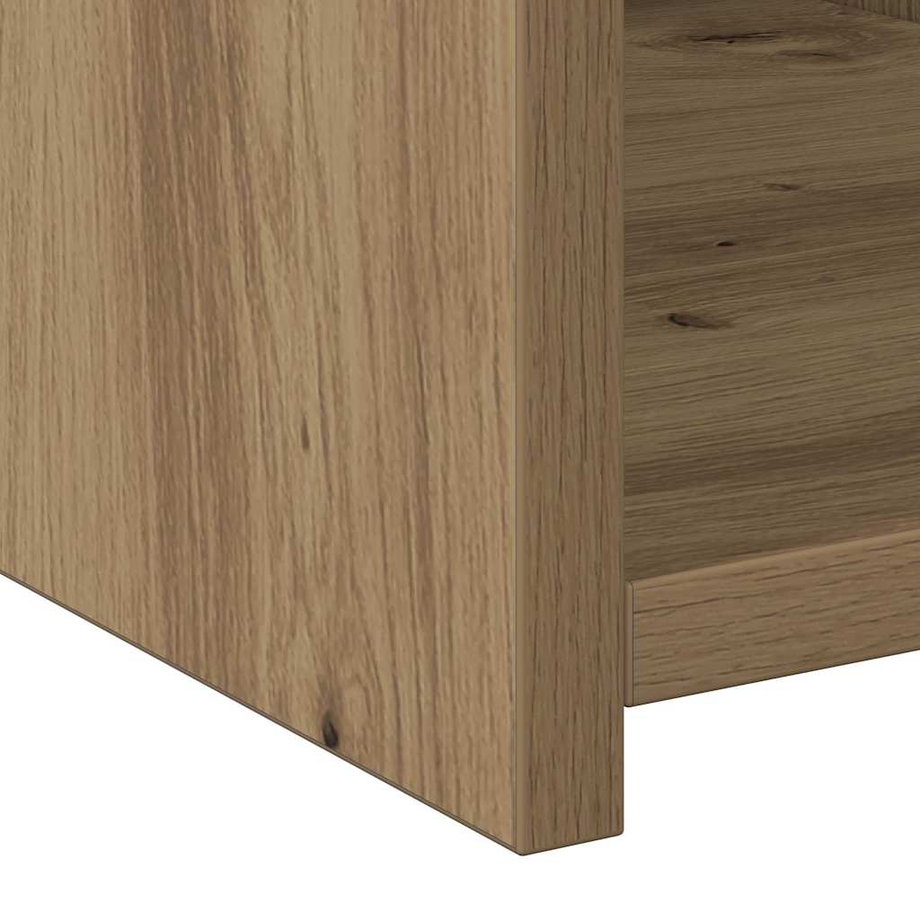 Bookshelf with Drawers Artisan Oak Finish 30 X 42.4 X 185.2 Cm