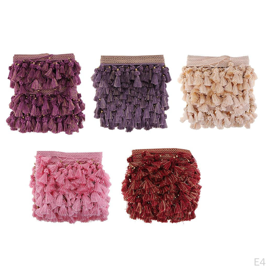 12 Meters European Style Clothes Curtain Tassel Edge Fringe Trim Embellishments Ribbons