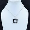 Natural Black Spinel Gemstone Silver Pendant in 925 Sterling Silver- Handmade Design, Everyday Wear Jewelry, Unique Pendant Party Wear Gift