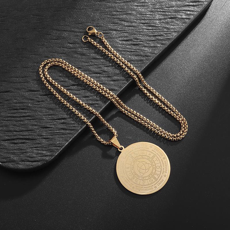 

Новый европейский и американский рунический кулон из нержавеющей стали для мужчин и женщин