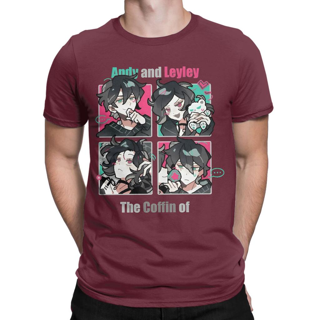 Anime The Coffin Of Andy And Leyley T Shirt Mens Cotton Novelty TShirt Round Collar Tee Shirt Short Sleeve Tops New Arrival