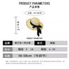 Korean version of bow straw hat women's 2025 big eaves travel versatile straw woven sunscreen visor flat top top hat