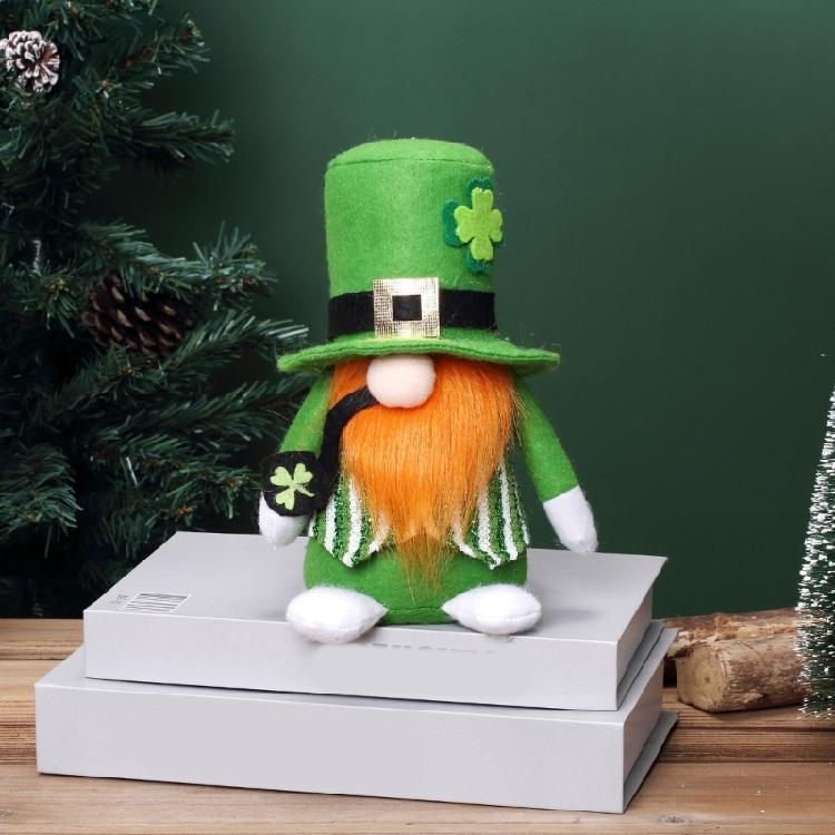 Irländsk Jul Ren Prydnad Julartiklar Sankt Patricks Dags Tomtar Mjukisdjur Leksak