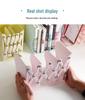 Kaba Bear Retractable Book Stand - Simple Iron Desktop Bookshelf with Macaron Colors