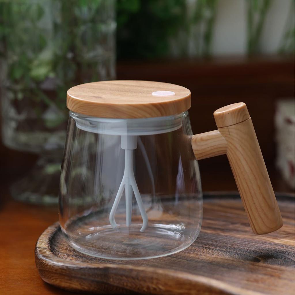 Easy to Use Coffee Mug Automatic Mixing Glass Electric Cup Self Stirring Cup Glass Milk Cups Suitable for Easily Mixing