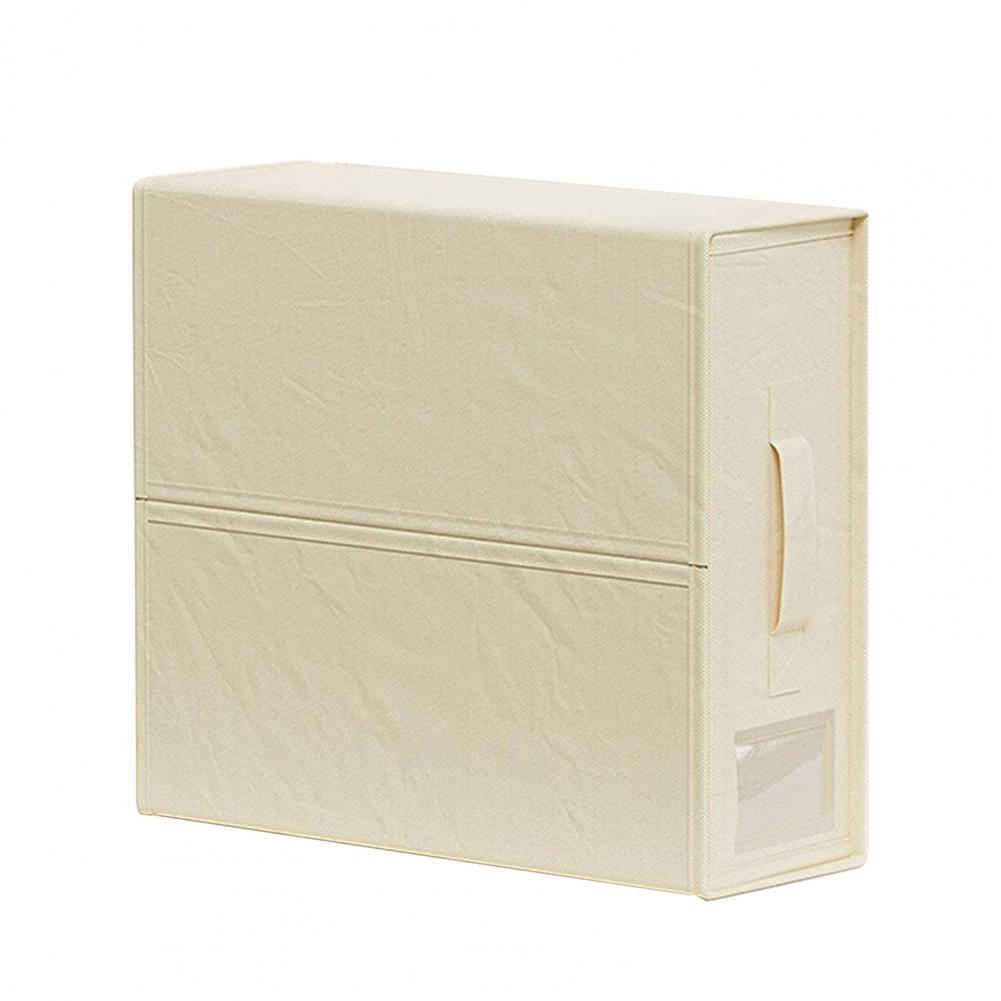 

Складной органайзер для простыней, универсальное решение для хранения постельных принадлежностей, вместительный ящик для хранения простыней с переносной ручкой, тяжелый для одеял бежевый