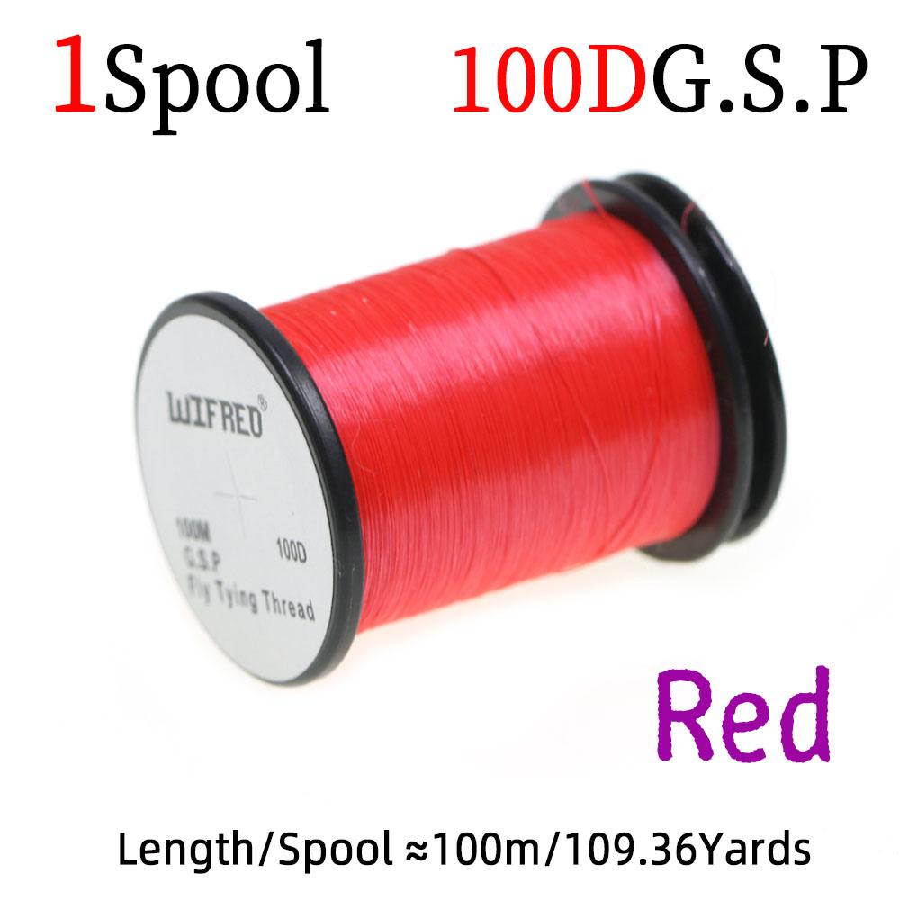 

Нить для вязания мушек 100D GSP полиэтиленовая высокопрочная леска для сухих/мокрых мушек нимф стримеров форелевых приманок красный
