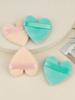 1 Pcs Loose Powder Puff, Face Soft Heart Shape Puff Blender Beauty Makeup Tool Short Plush
