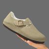 2025 Winter Cotton Warm Closed-Toe Birken Cork Slippers for Men & Women