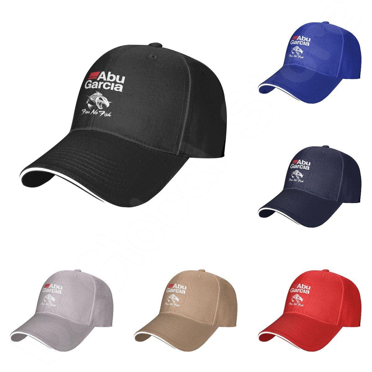 

New Unisex Abu Garcia Fear No Fish Printing Baseball Caps Women Sun Protection Cap Trucker Hat Unisex Fashion Snapback Hats