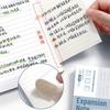 100PCS/Set Multifunctional Self-Adhesive Expansion Sticky Notes Sticky Tearable Memo Pads Extensible Sticky Labels Sticker Gift
