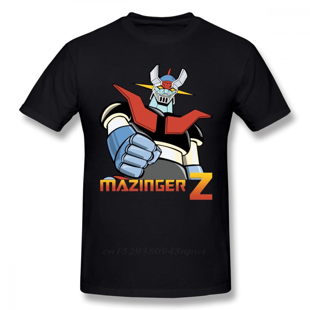 Cool Mazinger Z Robot T Shirt For Man New Short Sleeve Anime Oneck Tee Shirt High Street Vaporwave Fashion Mens Clothes