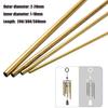 1 pezzo Tubi in Ottone Lunghezza 20/30/50cm Diametro 2/3/4/5/6/7/8/9/10/12/14/16/18/20mm Tubi in Ottone Parti per Utensile da Taglio a Parete