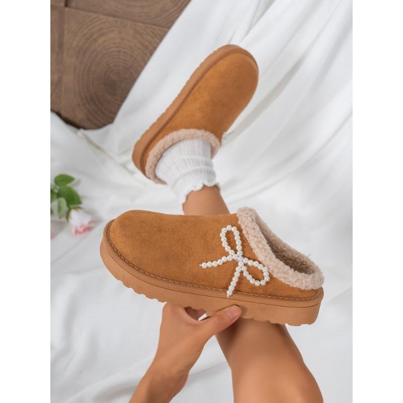 

Женские зимние теплые ботильоны большого размера с мягкой подкладкой, водонепроницаемые, нескользящие, для улицы, для пеших прогулок, хлопковые тапочки 36 верблюд