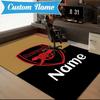 Custom Name Arse-nal Football Crest Rug Game Carpet, Floor Mat for Bedroom Living Room Entryway Rug, Home Decor Idea Gift for Christmas birthday