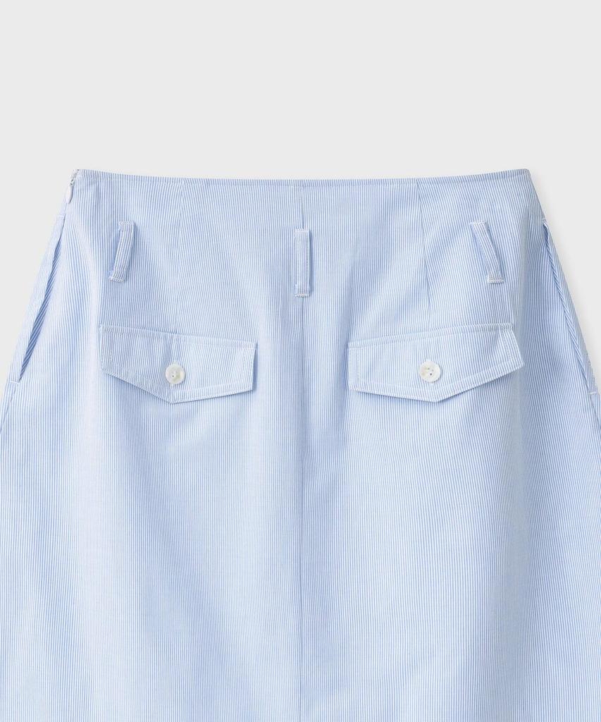 FALLETT Striped Skirt Sky Blue
