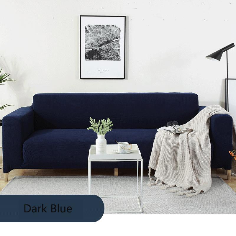 Waterproof/Dustproof Fleece Solid Color Sectional Sofa Covers For Living Room Elastic Stretch L Shape Need Buy 2Pieces