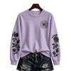 Women's Halloween Pullover Sweatshirt Casual Printed Long Sleeve Top