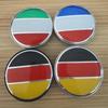 4Pcs 56mm 60mm Germany France Italy Badge Car Wheel Center Hub Caps Badge Rim Cover Sticker