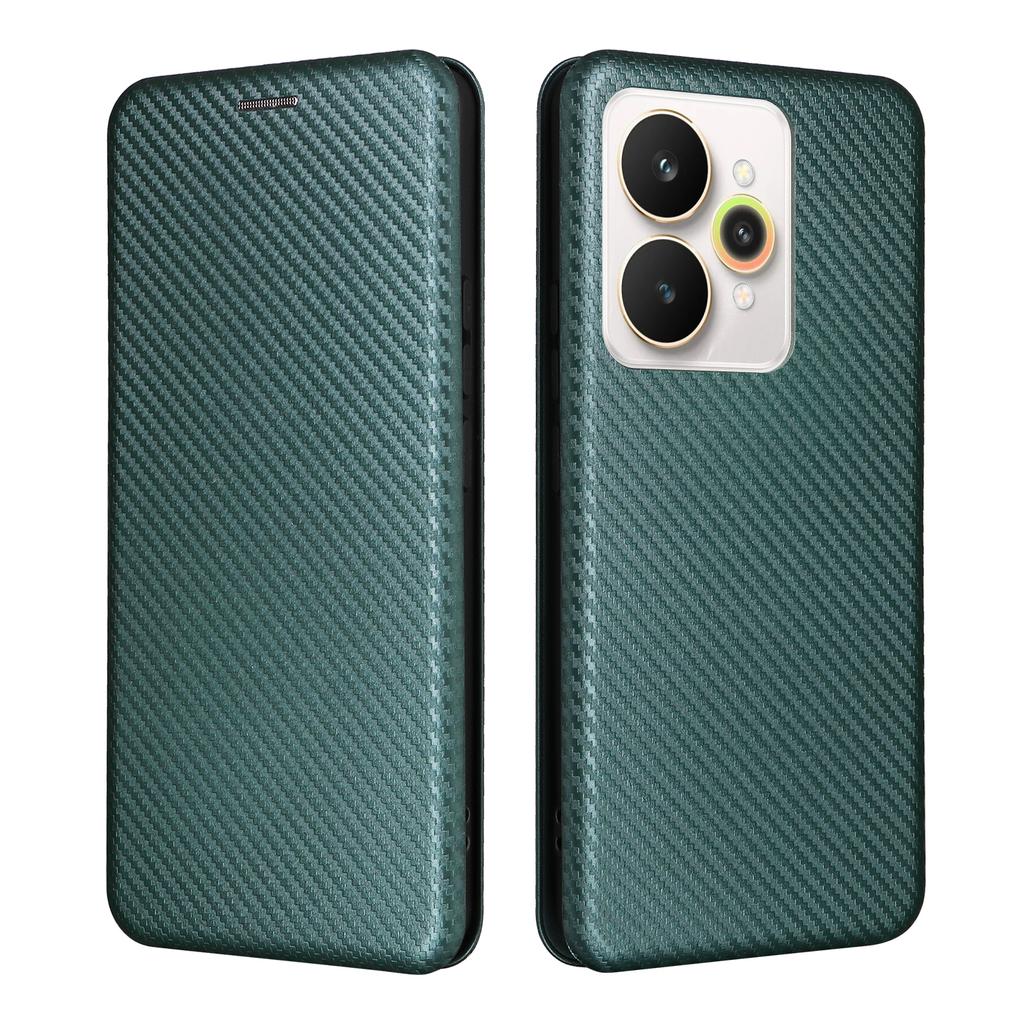 Para Realme 15 Pro 5G/15 5G Capa Textura Fibra de Carbono À Prova de Quedas Couro PU Capa de Telefone