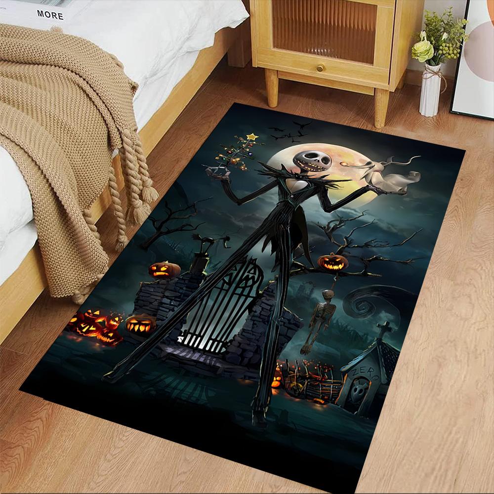 Jack Skellington Carpet Suitable for Balcony Playrooms Dining Room Decorate room Antislip Carpet Decorate Offices Best for Christmas