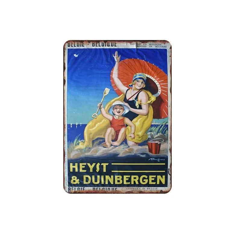 Metal Tin Poster Cartoon Figure Retro Metal Tin Sign Plaque Poster for Bar Club Wall Decor Retro Home Vintage Wall Plate Pendant