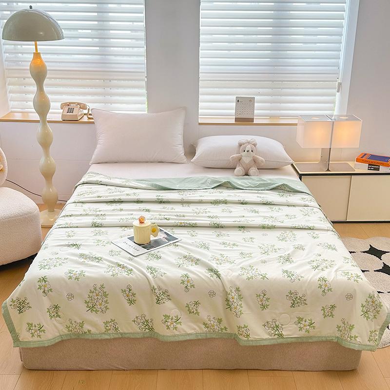 

Весенне-летнее хлопковое одеяло, тонкое одеяло, одеяла для взрослых, детское королевское одеяло, лоскутное покрывало, роскошное покрывало для кровати 200x230 см, домашний декор 200X230cm Thin Quilts трава зеленый