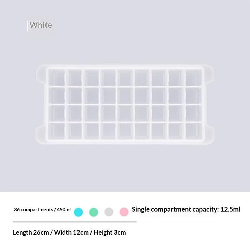 Food Grade Silicone Ice Cube Tray With Lid 24 Compartments Multi Purpose For Cocktails And Baby Food
