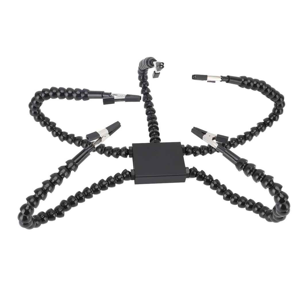 Helping Hands Soldering Station Anti Slip 360 Degree Rotating Clamps PCB Holder Flexible Arms for Circuit Board Jewelry