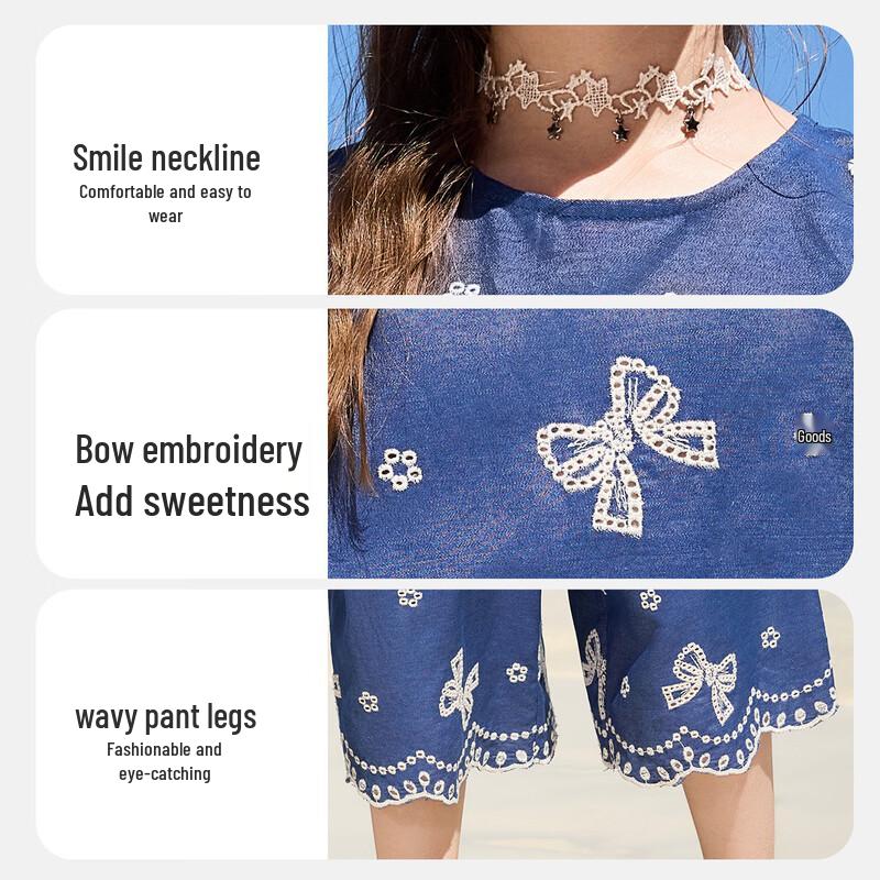 ASK JUNIOR Girls' Summer Sleeveless Top & Capris Set