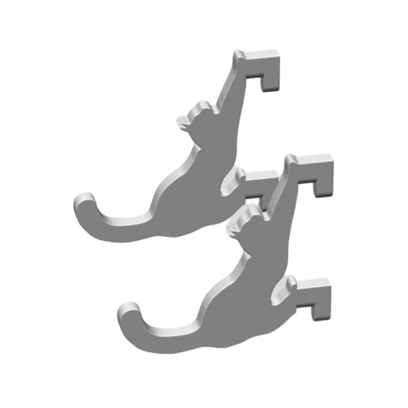 

Indoor Storage Organizers Cats Shaped Headphone Data Cable Hanger Hook for SKADIS Holder Hole Board Plastic Hook Bracket білий