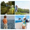 Kids Fishing Rod and Reel Combo Full Kit 1.2m/1.5m Telescopic Casting Rod Pole with Spincast Reel