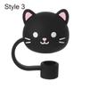 Creative Dust-proof Reusable Splash Proof Drinking Dust Cap Silicone Straw Plug Straw Tips Cover Cup Accessories