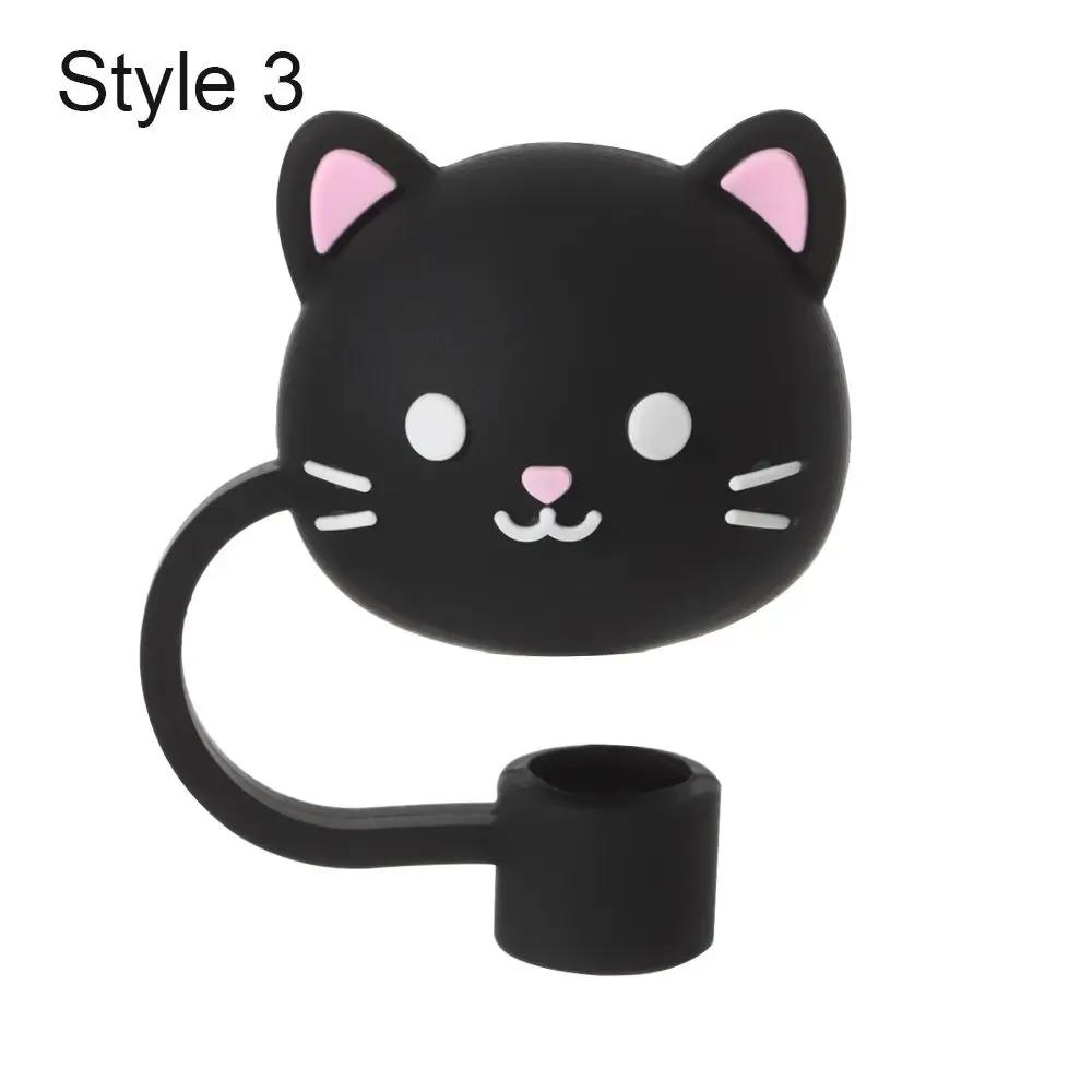 Creative Dust-proof Reusable Splash Proof Drinking Dust Cap Silicone Straw Plug Straw Tips Cover Cup Accessories