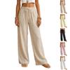 Damen Mode Locker Gerade Kordelzug Tasche Freizeit Hose