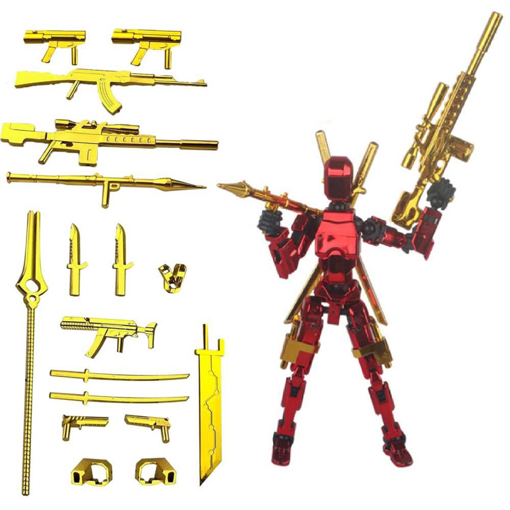 13 Multi-Jointed Action Figures Full Body Mechanical Movable Toy Action Figure Dummy Desk Decoration for Game Lovers
