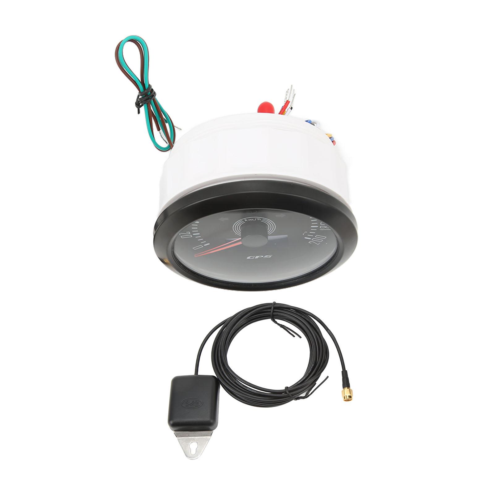 

3 в 1 GPS Тахометр 200 км/год 85 мм 9-32 В 7 кольорів підсвічування Антитуманний Універсальний для човна, автомобіля, RV, мотоцикла