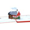 Light Up Christmas Greeting Card Illuminated Invitation Cards for Kid Adult Men Women Christmas Birthday Celebration