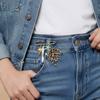 Fashion Pearl Shell Lady's Brooch Anti Exposure Fixed Pants Fixed Pin Versatile Creative Tassel Chain Brooch Clothes Decor
