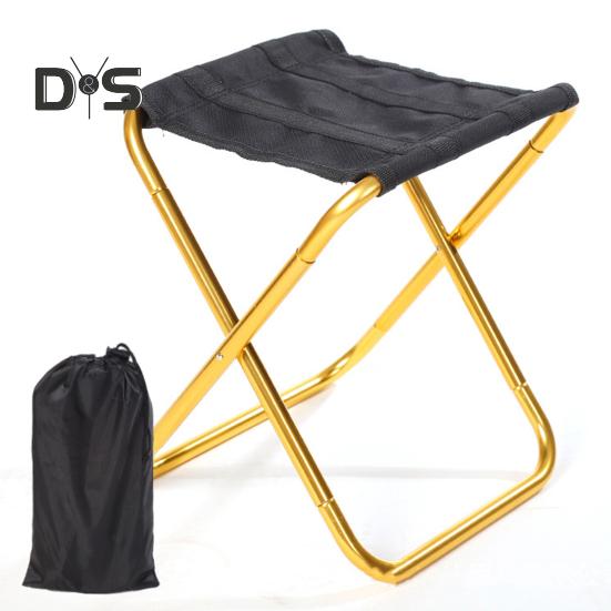 Outdoor Folding Stool Lightweight Heavy Duty Aluminum Alloy Oxford Cloth Camping Hunting Picnic Fishing Mini Collapsible Chair Seat