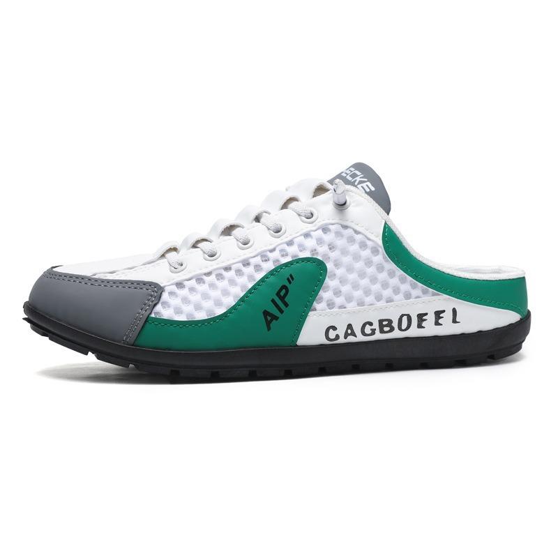 Half-drag Summer New Men's Shoes Breathable Fashion One-pedal Casual Shoes Youth Foreign Trade Fashion Shoes