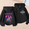 Hoodies Sweatshirts Girls Zip Sweatshirt Children's Clothing Cartoon Print Hoodie Casual Top