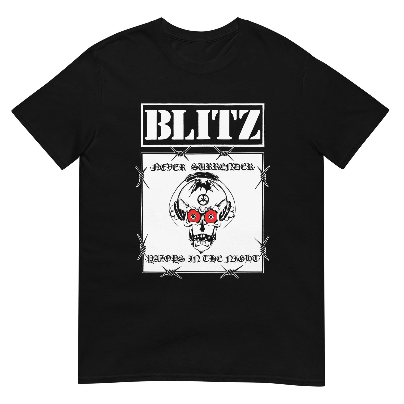 

BLITZ- RAZORS T-Shirt UK VINTAGE PUNK 80S Short-Sleeve T-Shirt 4XL