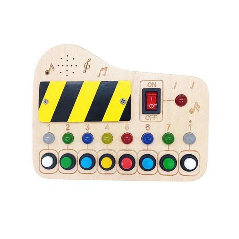 

Creative Busy Boards Wooden Percussion Music Instrument Toy For Kids Travel And Outdoor Play Color Matching Education Toy 1