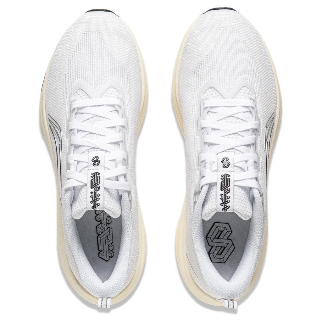 Li Ning Red Rabbit 8 Body Measurement Examination Marathon Training Professional Running Shoes Women Sneakers Gray White ARPV004-17