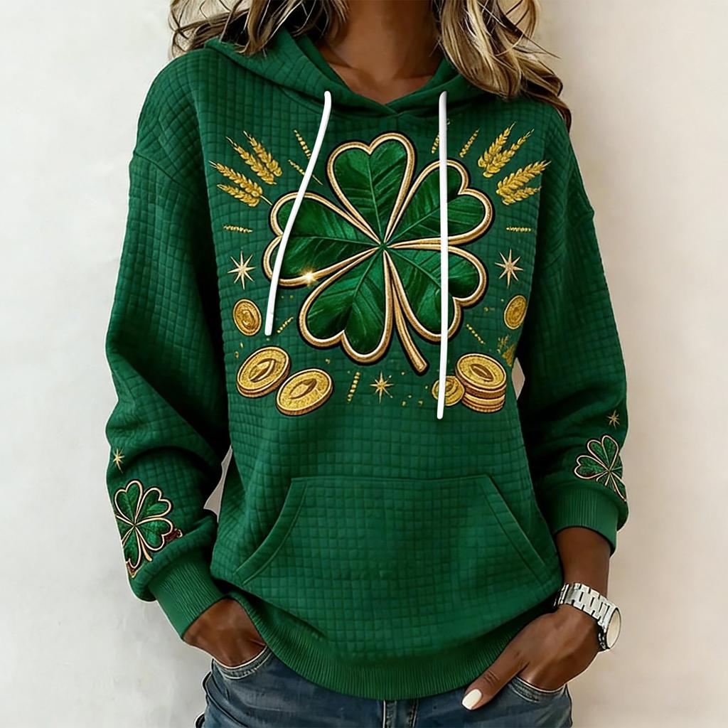 Women'S St. Patrick's Day Sweater Cute Fun Patrick's Day Sweater Spring  Long Sleeve Knitted Sweater